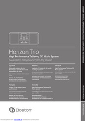 Boston Horizon Trio Bedienungsanleitung