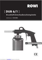 Rowi 1 02 04 0033 Originalbetriebsanleitung