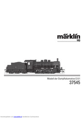 marklin H0 G 8.1 Series Bedienungsanleitung