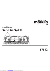marklin H0 Ae 3/6 II Series Gebrauchsanleitung