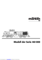 marklin H0 461 000 Series Anleitung