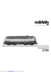marklin H0 218 Series Bedienungsanleitung