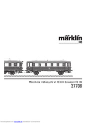 marklin H0 VT 75.9 Bedienungsanleitung