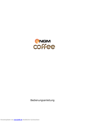 NGM coffee Bedienungsanleitung
