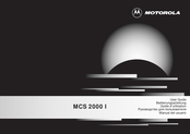 Motorola MCS 2000 I Bedienungsanleitung
