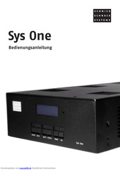 Schnick-Schnack-Systems Sys One Bedienungsanleitung