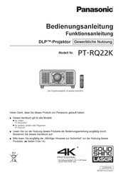 Panasonic PT-RQ22K Bedienungsanleitung