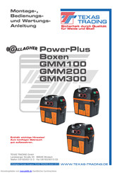 Gallagher PowerPlus Boxen GMM100 Montage-, Bedienungsund Wartungsanleitung