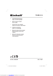 EINHELL TC-MS 2112 Originalbetriebsanleitung