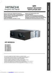 Hitachi KPI-502E1E Installations- Und Betriebshandbuch