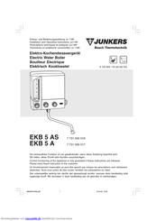 Junkers EKB 5 AS Einbau- Und Bedienungsanleitung