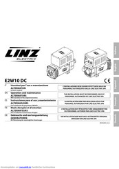 Linz electric E2W10 DC Gebrauchs- Und Wartungsanleitung