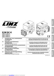 Linz electric E2W13 300DC-K Gebrauchs- Und Wartungsanleitung