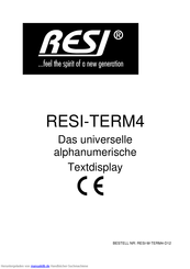 RESI TERM4 Handbuch