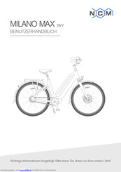 NCM MILANO Benutzerhandbuch