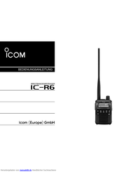Icom IC-R6 Bedienungsanleitung
