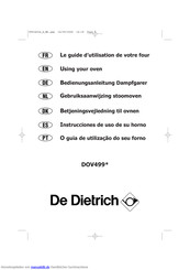 DE DIETRICH DOV499 Serie Bedienungsanleitung
