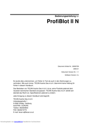 tecan ProfiBlot II N Bedienungsanleitung