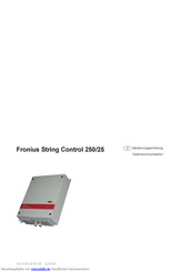 Fronius String Control 250/25 Bedienungsanleitung