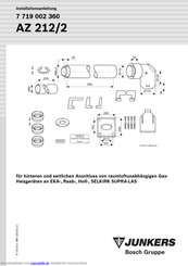 Junkers AZ 212/2 Installationsanleitung