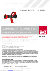 AWG Turbo-Spritze 2235-C VSP Beschreibung Und Bedienungsanleitung