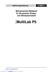 wtw MultiLab P5 Bedienungsanleitung