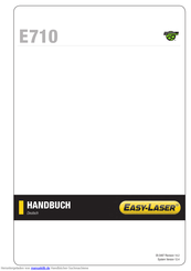 Easy-Laser E710 Handbuch