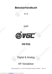 VGC VR-P25 Benutzerhandbuch