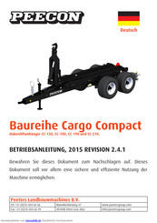 Peecon Cargo Compact CC-180 Betriebsanleitung