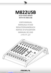 PROEL M822USB Benutzerhandbuch