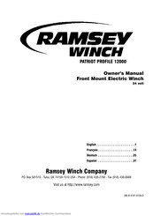 RAMSEY WINCH Patriot Profile 12000 Betriebshandbuch
