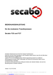 Secabo TC5 SMART Bedienungsanleitung