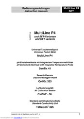 wtw MultiLine P3 pH/OXI SET Bedienungsanleitungen