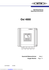 wtw Oxi 4000 Betriebsanleitung