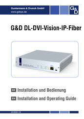 G&D DL-DVI-Vision-IP-Series Installation Und Bedienung