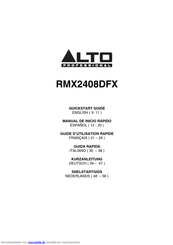 Alto Professional RMX2408DFX Kurzanleitung