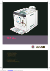 Bosch TCA 58-SERIES Gebrauchsanleitung