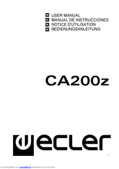Ecler CA200z Bedienungsanleitung