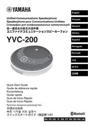 Yamaha YVC-200 Kurzanleitung