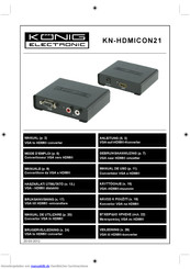 Konig Electronic KN-HDMICON21 Anleitung