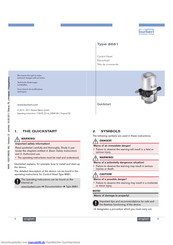 Burkert 8681 Schnellstart