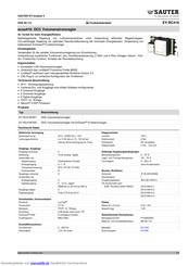 sauter EY-RC416F001 Anleitung