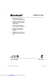 EINHELL TC-SM 2131 Dual Originalbetriebsanleitung