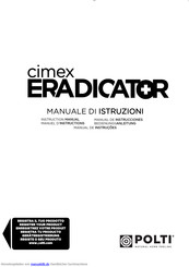 POLTI cimex ERADICATOR Bedienungsanleitung