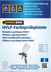 Workzone HVLP-Farbsprühpistole Bedienungsanleitung