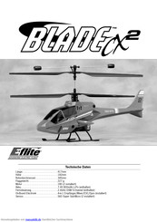 E-FLITE BLADE CX2 Bedienungsanleitung