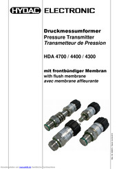 Hydac HDA 4400 Bedienungsanleitung