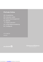 Simons Voss Technologies PinCode Online Kurzanleitung