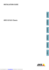 Axis Q7920 Chassis Installationshandbuch