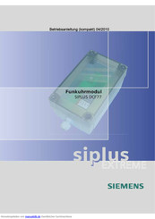 Siemens SIPLUS DCF77 Betriebsanleitung